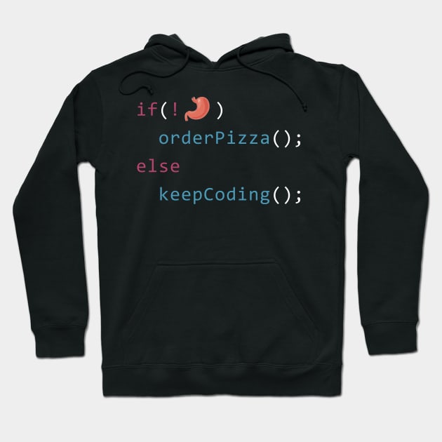 Order Pizza - Coding T-Shirt Hoodie by mangobanana